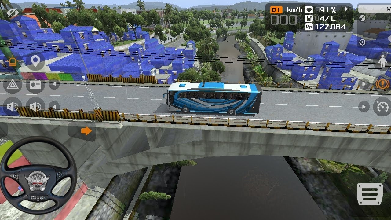 Bus simulator Indonesia night vision tour mod