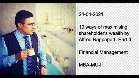 10 ways of maximising shareholder