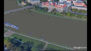 Flood simulation in Google Earth