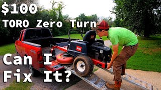 How I fixed this DEAD Toro Zero Turn | $100 Zero Turn | Garage Story