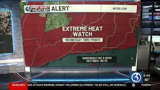 FORECAST: First Alert Weather Days for extreme heat with humidity!
