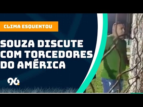 Clima esquentou: Souza discute com torcedores do América após novo empate