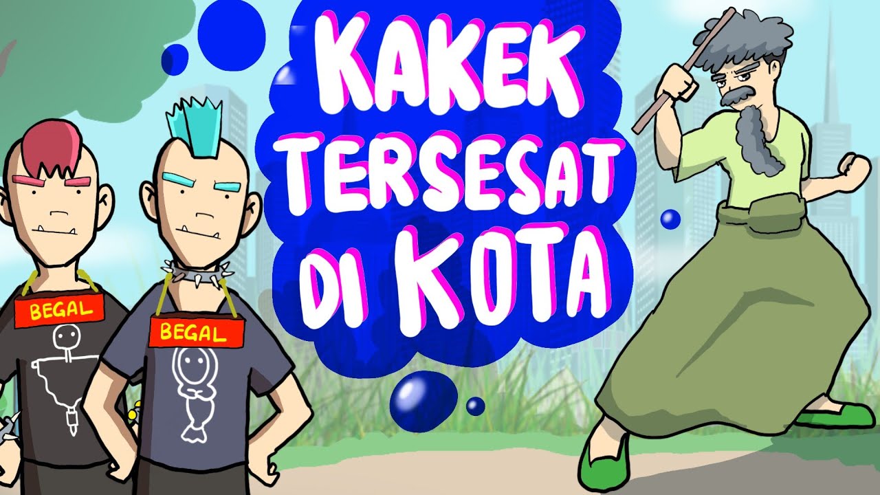 #trending 😎 KAKEK TUA BERTEMU PREMAN PENSIUN 😂#kartunlucu #kartunlucu #viral