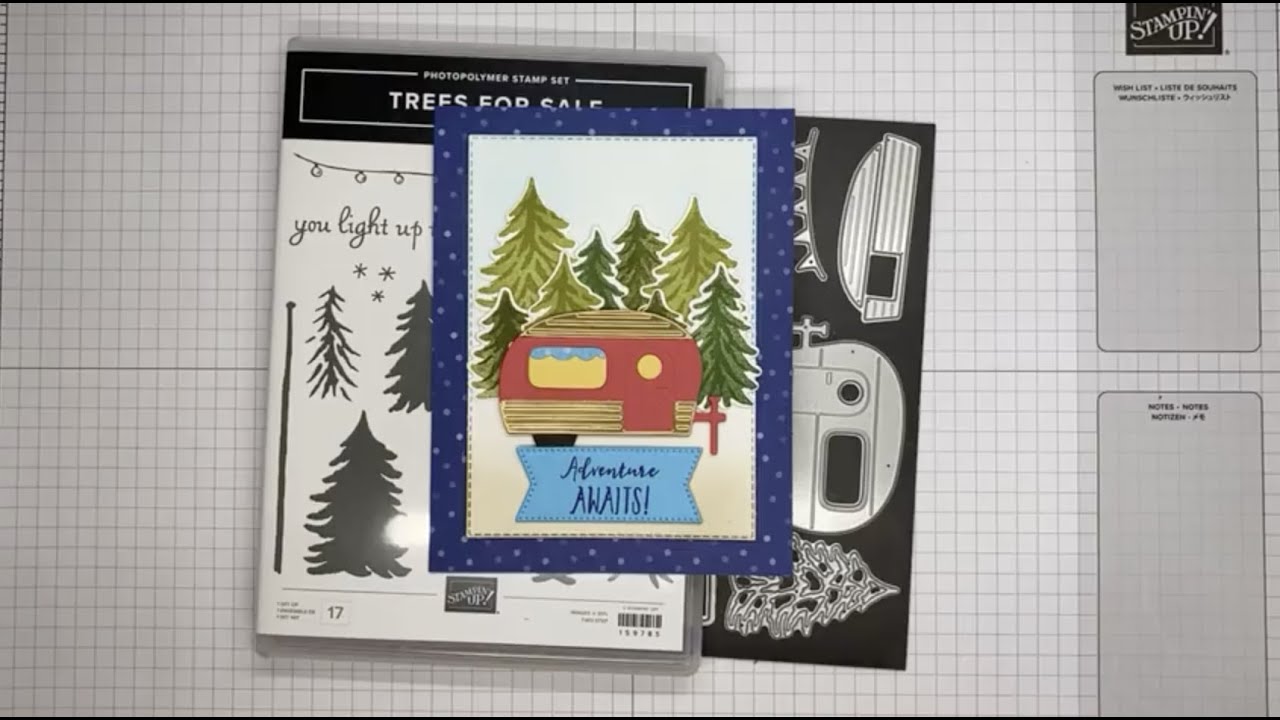 Stampin’ Up! Trees For Sale Adventure Awaits Card Tutorial YouTube
