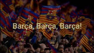 Letra himno del Barça