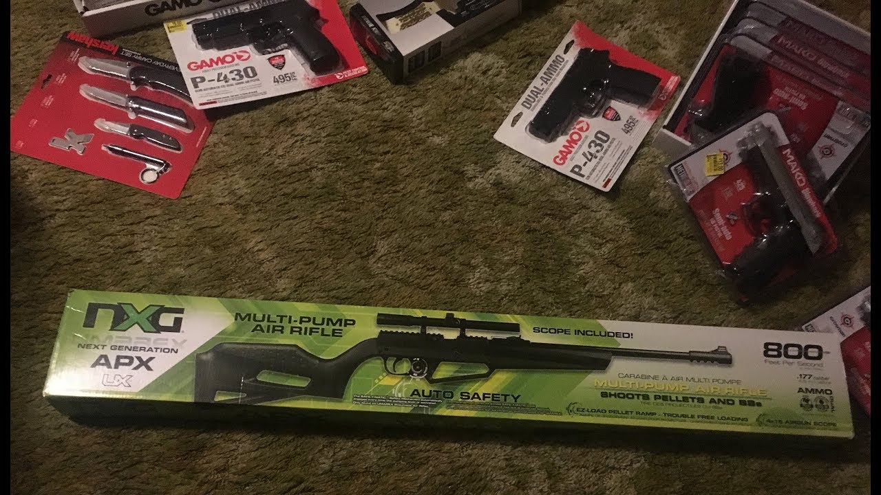 unboxing Umarex NXG APX Air Rifle dual ammo pellet BB 800FPS walmart