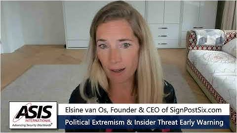 Political Extremism and Insider Threat Early Warning | GSX 2021