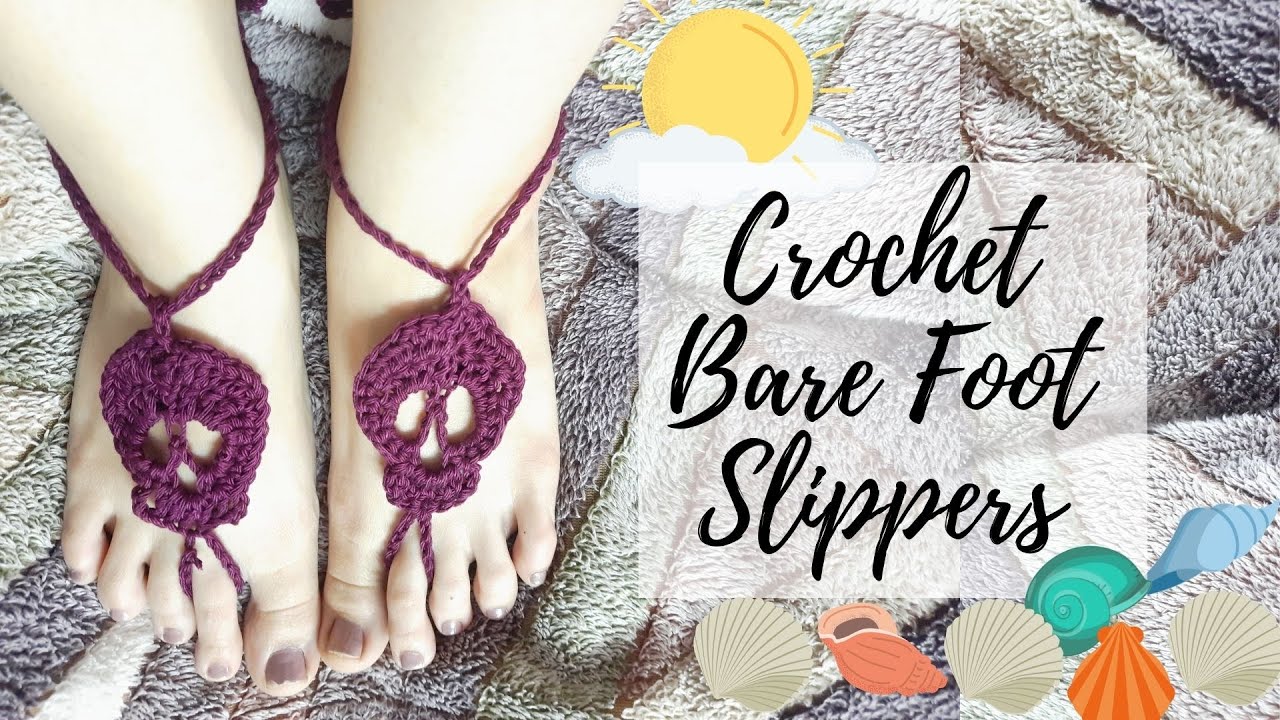 Вязаные крючком босоножки/босоножки крючком | Вязание крючком для начинающих: научитесь вязать кр...