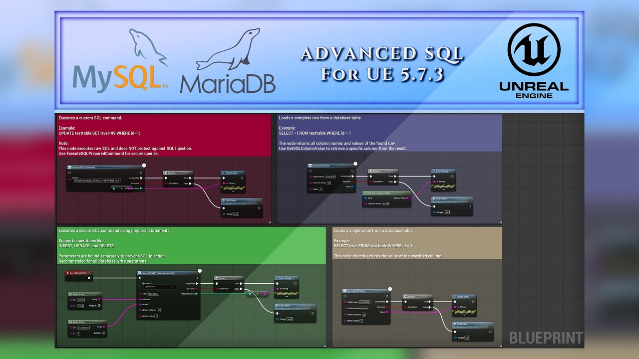How to Connect MySQL & MariaDB in Unreal Engine 5.7 (AdvancedSQL Plugin ...