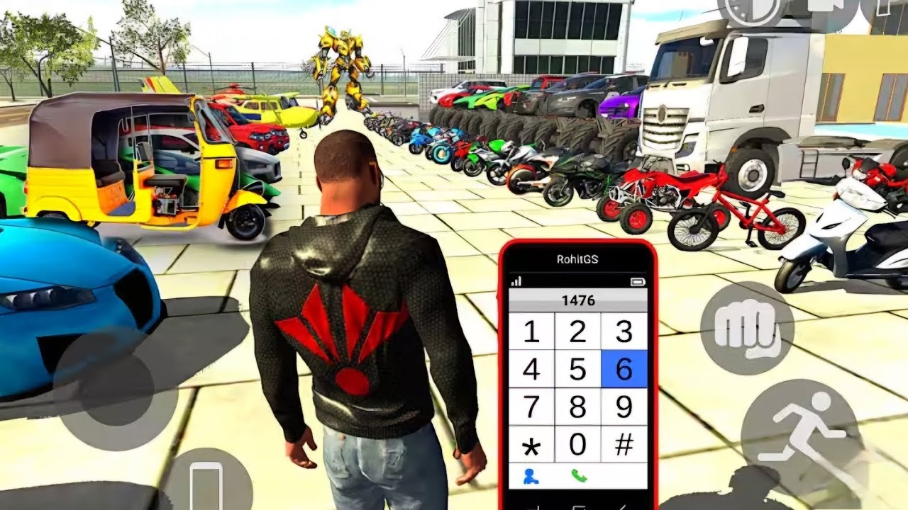 Indian bikes Driving 3D all number car and bikes 