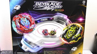 ELITE CHAMPIONS PRO SET Review & Battle!! Beyblade Burst Pro Series | Hasbro