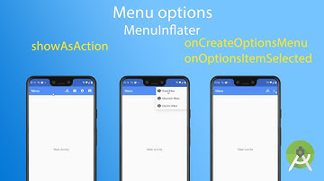 #15 Android Studio - Menu options