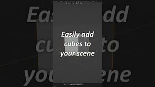 Easily add cubes to your scene in under 1 minute | Blender Basics