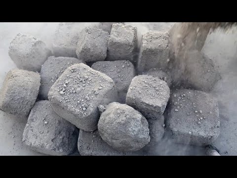 Extremely Dusty Gritty Sand Cement Dry Water Clay Pot Crumbles Yummy Dust Play Satisfying ASMR