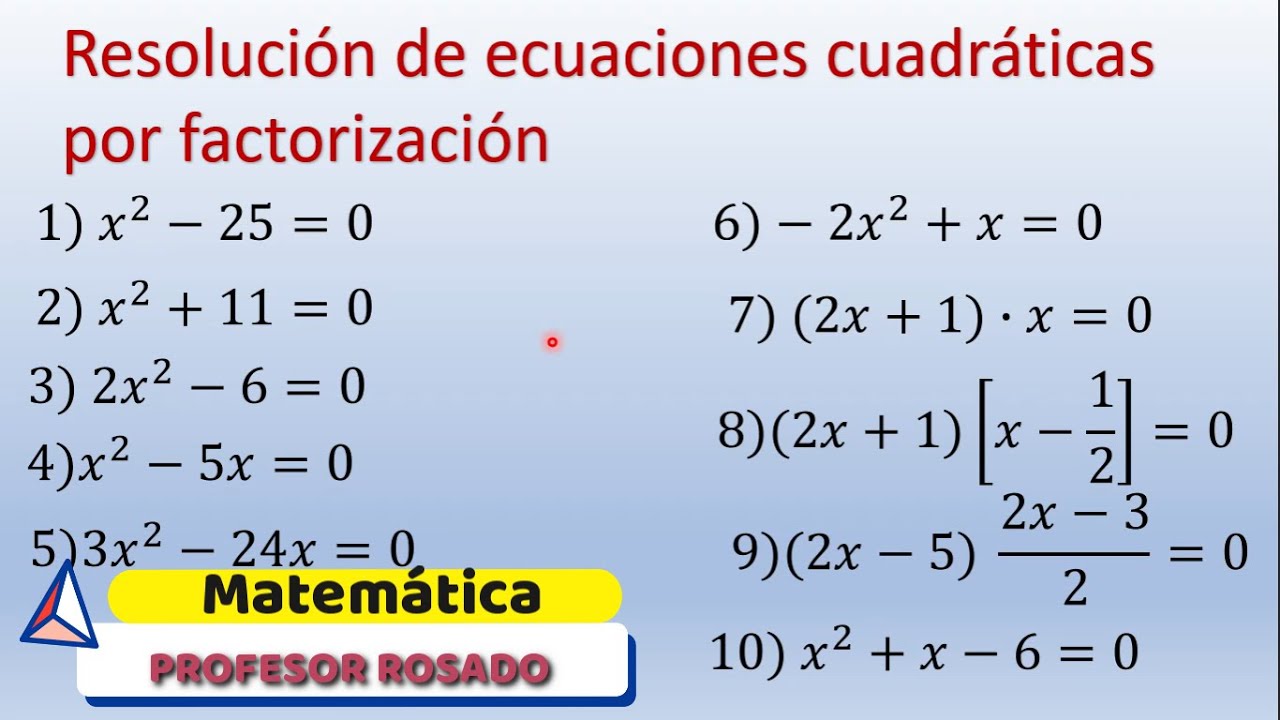 Ecuaciones cuadráticas por factorización/Cuadernillo de 6to pág 173