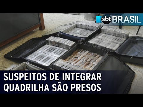 Suspeitos de integrar quadrilha são presos no Aeroporto de Guarulhos | SBT Brasil (19/07/22)