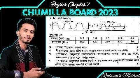 Cumilla Board 2023 CQ Solving || Physics Chapter 7 || SSC 2024 || Class 9-10 || Redwan Hushen