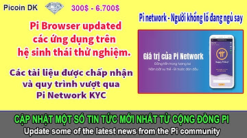 Pi network - Pi Browser updated các ứng dụng trên hệ sinh thái thử nghiệm | Picoin DK