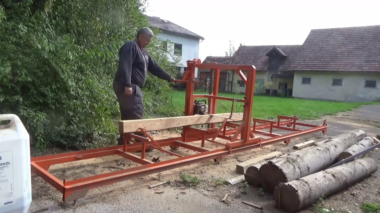 Homemade Chainsaw Mill In Action YouTube homemade-chainsaw-mill-in-action-youtube