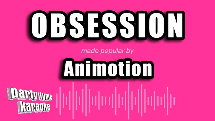 Obsession Karaoke version - Karaoke performance video thumbnail