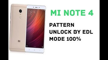 Mi Note 4 Pattern Lock + MI Account Remove Done by UMT || by edl mode with umt q fire 100% tested