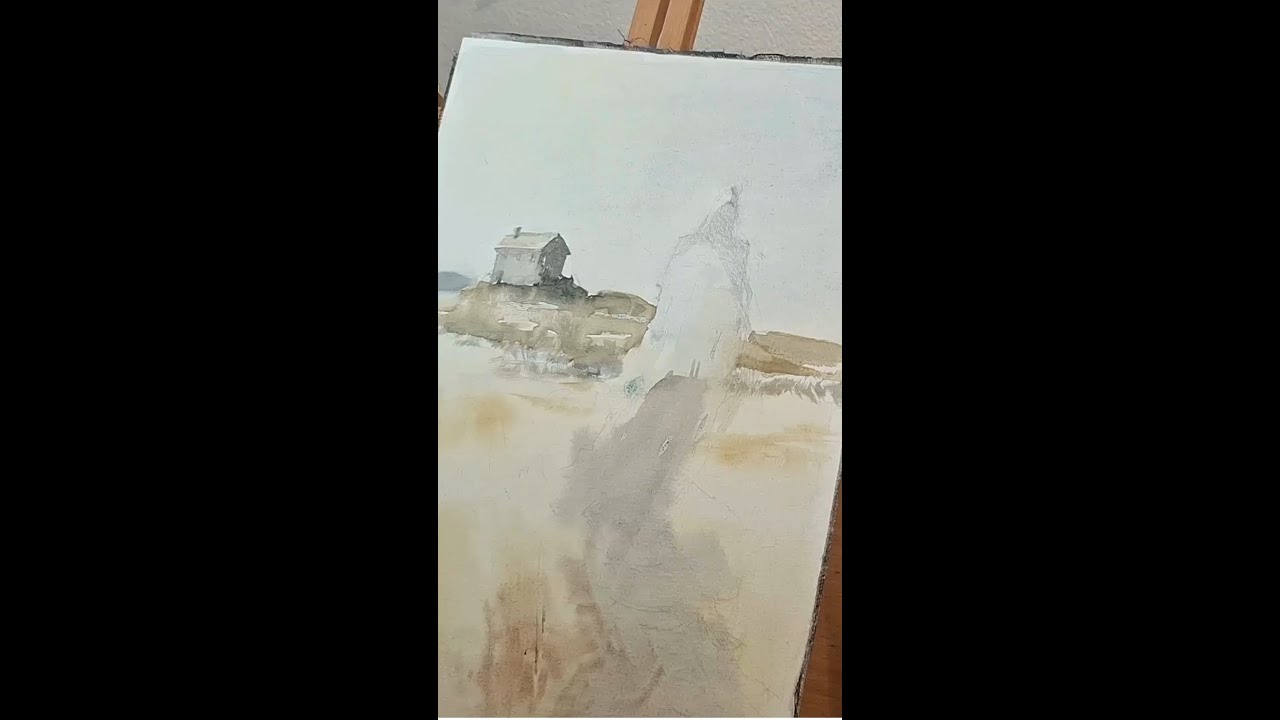 How I paint a draft for oil painting 