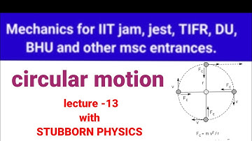 #13/IIT JAM MECHANICS /circular motion