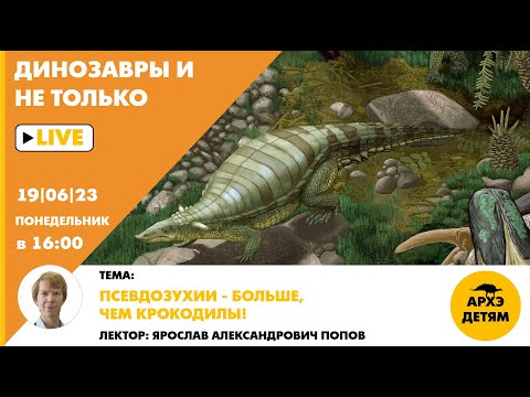 Видео: Занятие "Псевдозухии — больше, чем крокодилы!" кружка "Динозавры и не только" с Ярославом Поповым