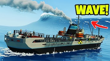 Transporting a NUKE in the North Sea DESTRUCTION! | Stormworks Gameplay