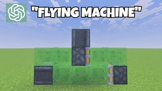 I Asked AI To Make REDSTONE Builds For Me