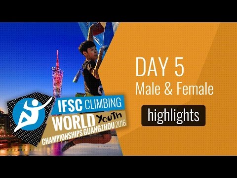 IFSC World Youth Championships Guangzhou Highlights Male Speed Finals