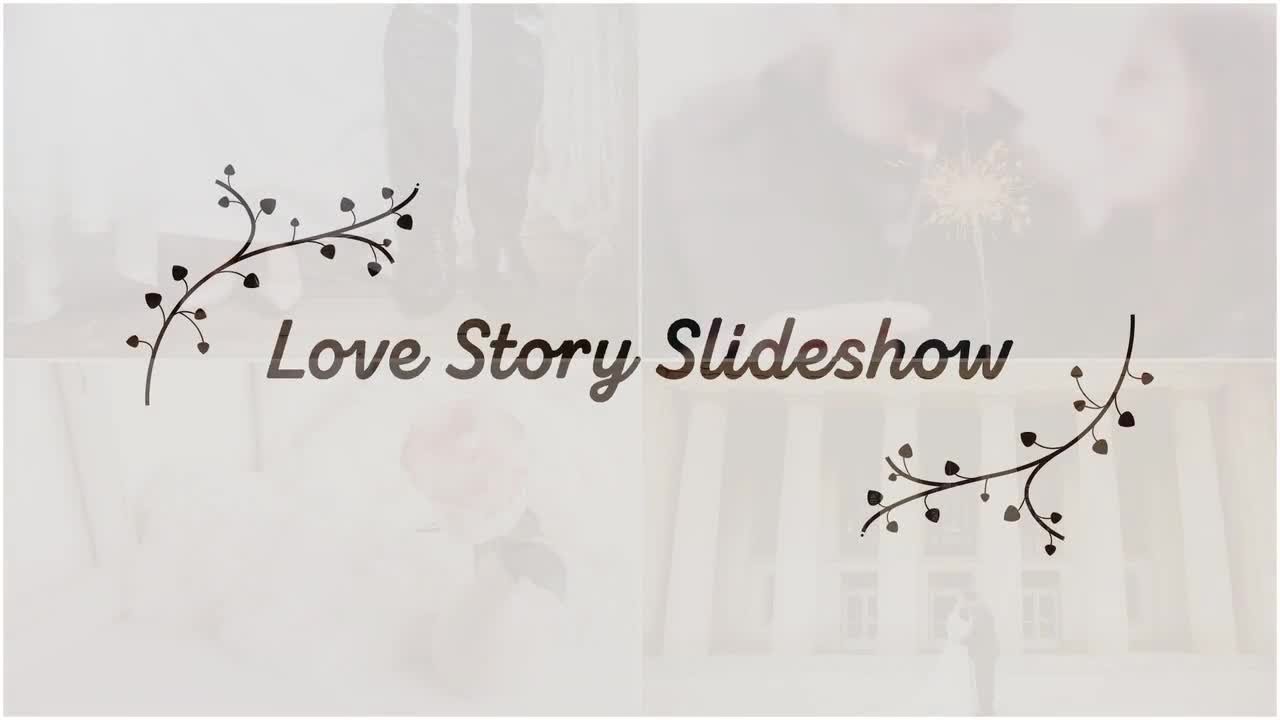 Love Story Slideshow After Effects Templates