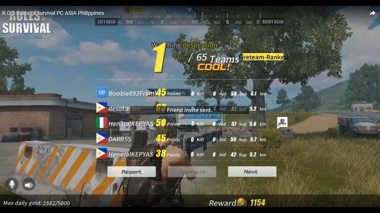 R.O.S Rules of survival PC ASIA Philippines