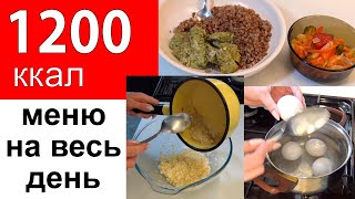 видео: МЕНЮ на ВЕСЬ ДЕНЬ на 1200 ккал. Полный рацион на день для похудения. Что есть, чтобы похудеть. картинка: МЕНЮ на ВЕСЬ ДЕНЬ на 1200 ккал. Полный рацион на день для похудения. Что есть, чтобы похудеть.