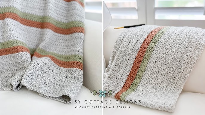 Cabin Stripes Blanket Crochet Pattern – Mama In A Stitch