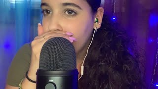 ASMR | UP CLOSE cupped Trigger Words whispering W/ Mic tapping and hand movements for relaxation