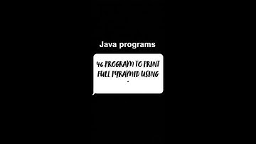 Program to print full pyramid using * #java #coding #programming #pattern