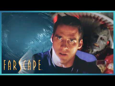 Crichton Takes Staleek Into the Wormhole | Farscape