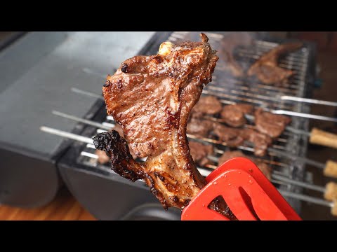 طريقة الكباب وطريقة الريش المشوية وسلطاتهم