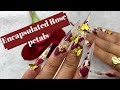 Encapsulated Rose Petal acrylic nails