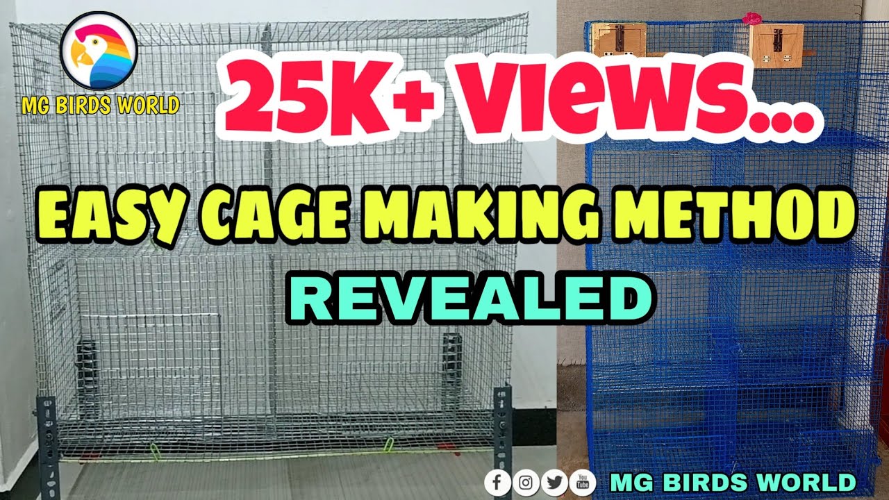 SIMPLE CAGE MAKING METHOD || MG BIRDS WORLD