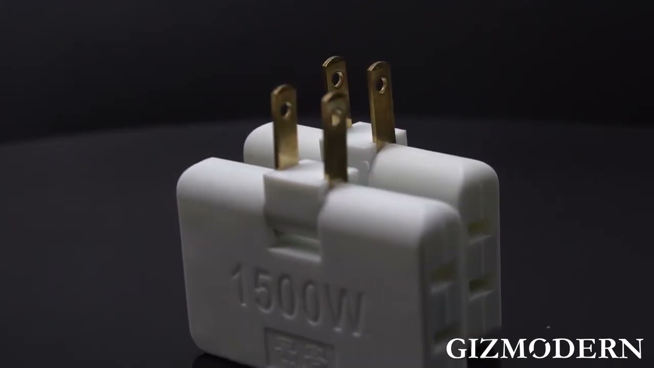 3-in-1 180-Degree Rotatable Outlet Wall Plug Adapter Set, for Home ...