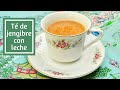 Té de jengibre con leche. Bebida china para el invierno