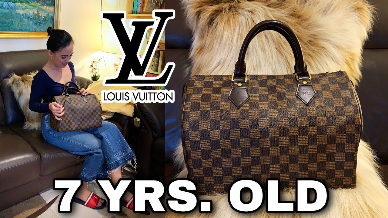 LOUIS VUITTON DAMIER EBENE, CLEANING, CONDITIONING, HOW TO, SPEEDY  BANDOULIERE 30