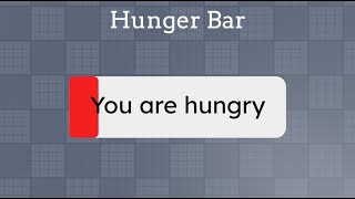 How To Make A Hunger Bar In Roblox Studio