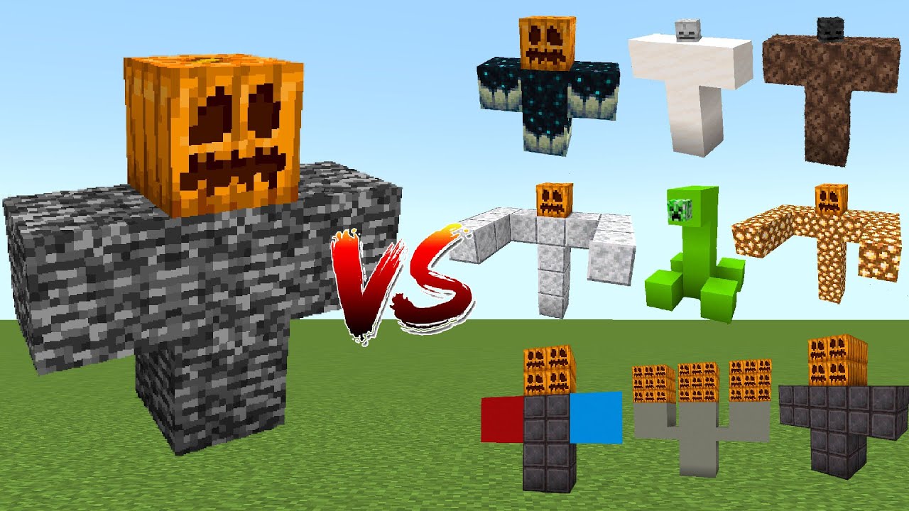 BEDROCK GOLEM vs All New Golems - Minecraft Mob Battle - YouTube