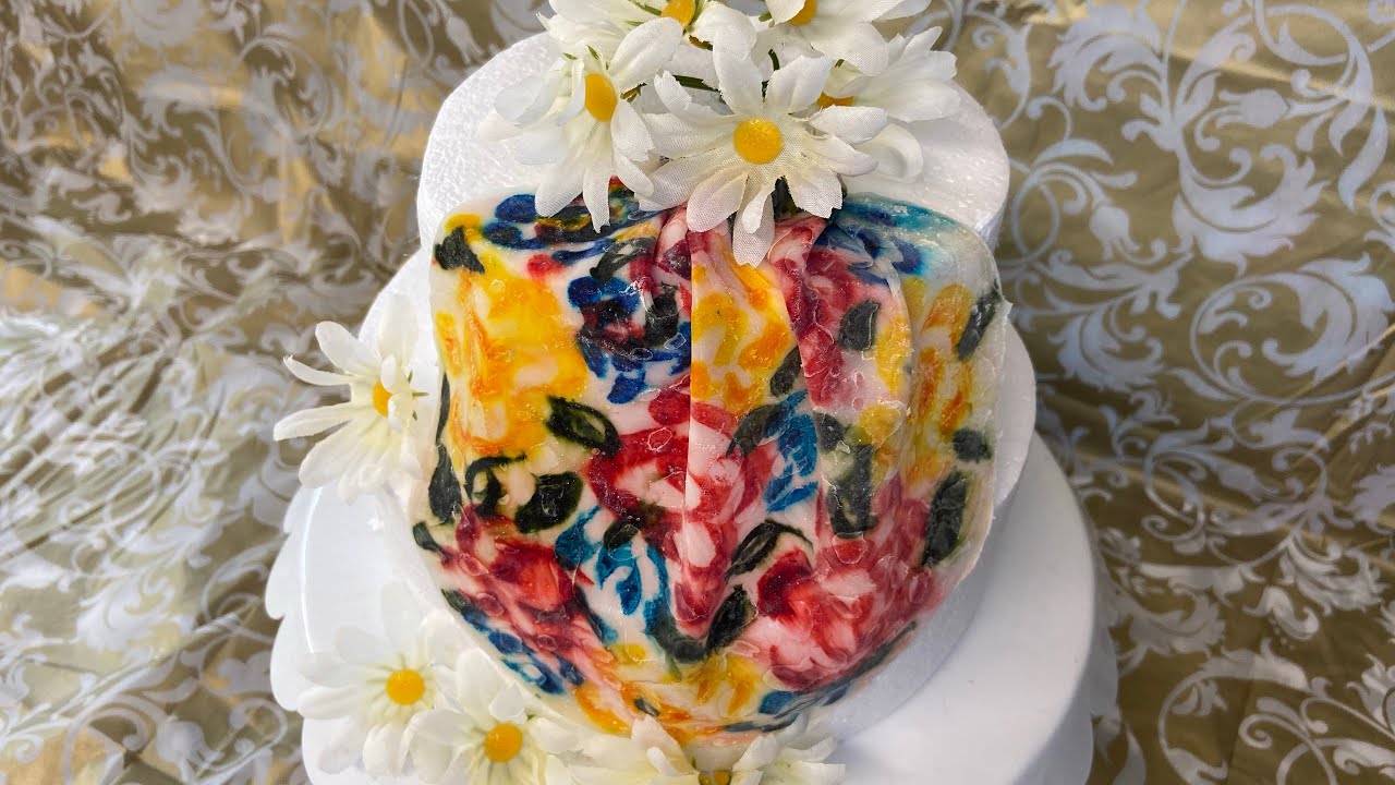 How to draw on spring roll and make edible fabricالرسم على ورق السبرنغ رول وعمل القماش القابل للاكل