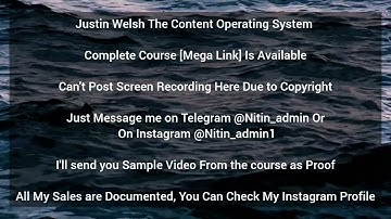 Justin Welsh The Content Operating System 