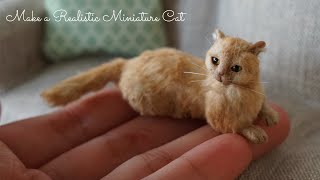 Make A Realistic Miniature Cat | Polymer Clay | 1/12th Scale Sculpture | Artist Vlog