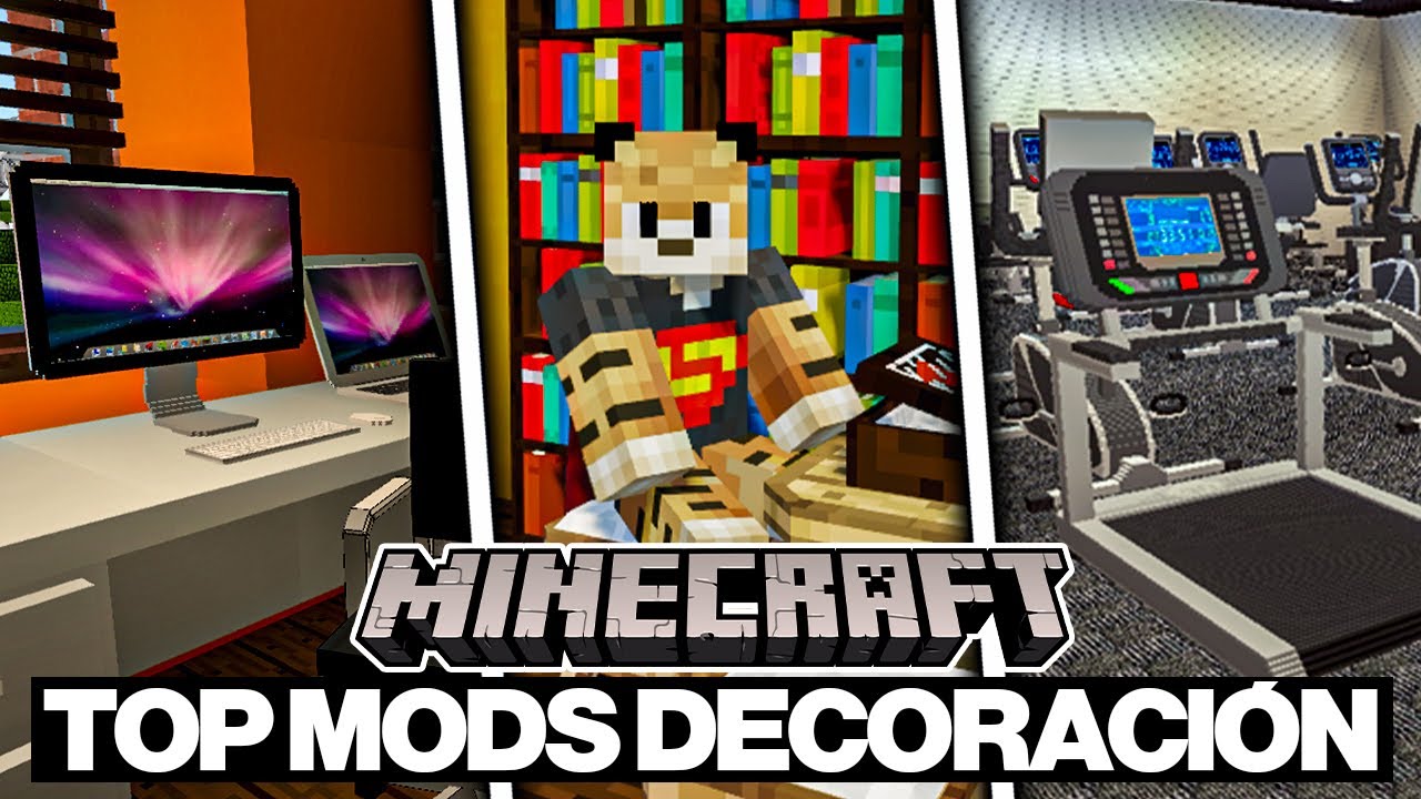 Top 10 Mods de Muebles y Decoracion para Minecraft 🪑💻😄 - YouTube